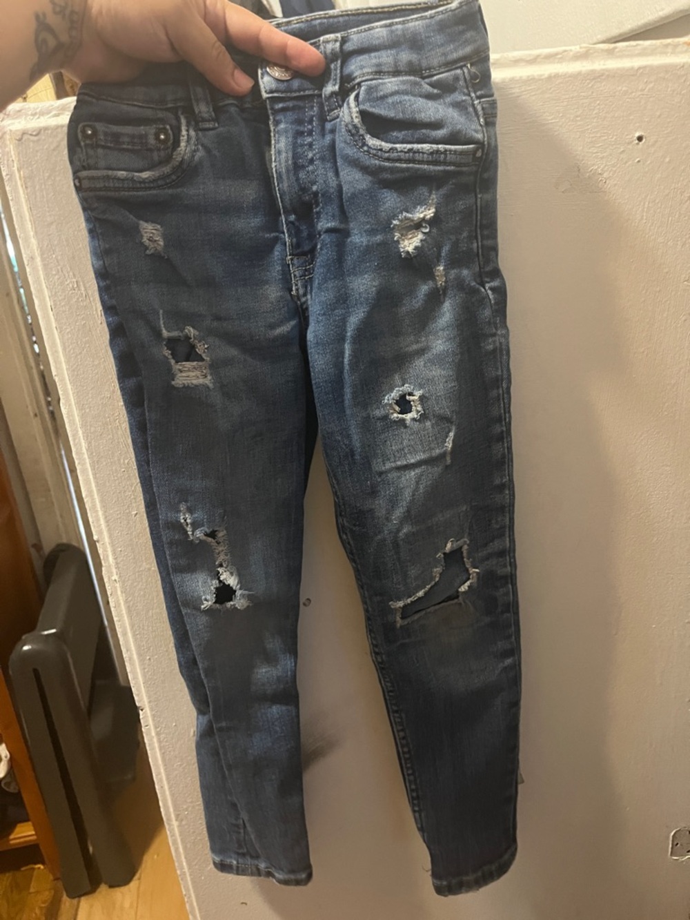 Zara Distressed Blue Kids Jeans